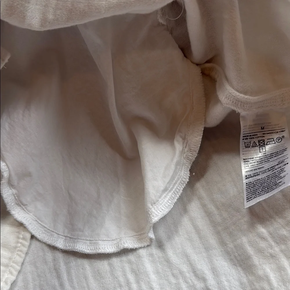 White Ruffled V-Neck Dress Top- Old  Navy - Picture 5 of 6